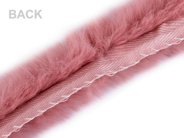 Všívací oděvní / dekorační kožešina kulatá šíře 1,5 cm