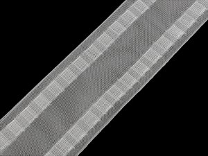 Záclonovka šíře 80 mm s poutky na kovové háčky