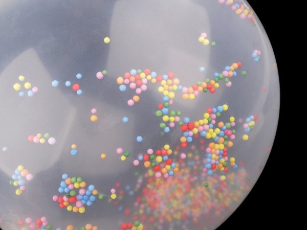 Nafukovací balónky s kuličkami