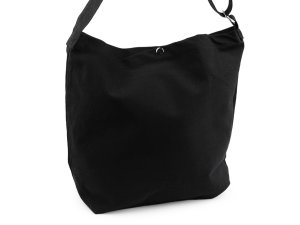 Textilní taška bavlněná k domalování / dozdobení 36x45 cm - 2 černá