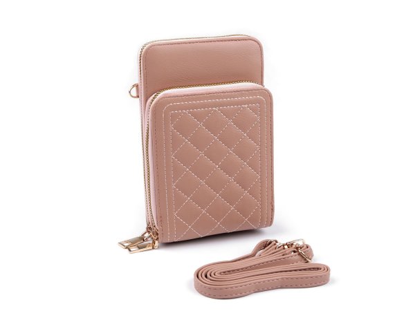 Peněženka s kapsou na mobil přes rameno crossbody 11x18 cm