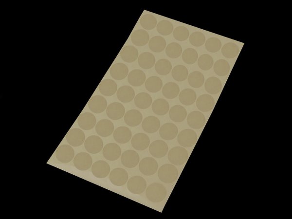 Samolepící kolečka transparentní Ø2,5; 3 a 3,5 cm