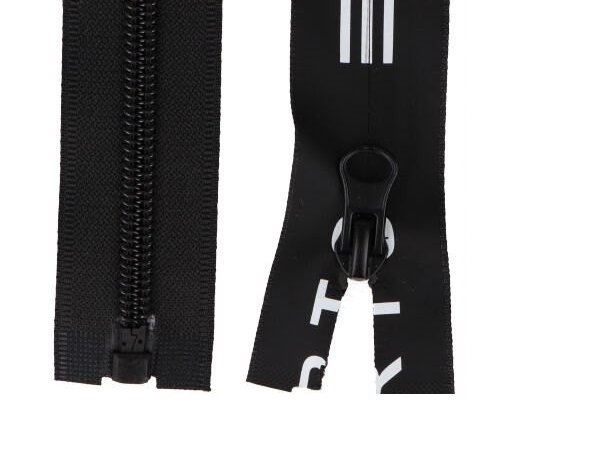 Voděodolný zip šíře 5 mm délka 80 cm spirálový SPORT