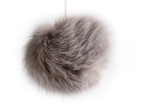 Kožešinová bambule na čepici Ø7-9 cm