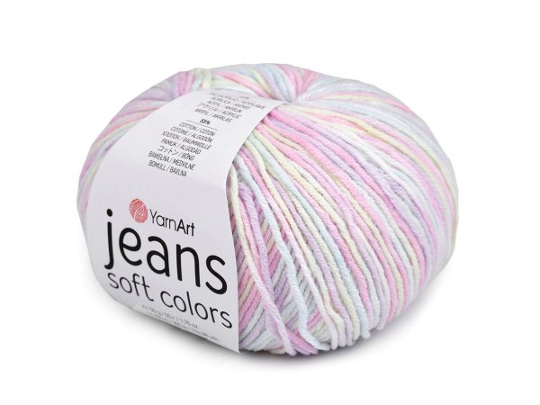 Pletací příze Jeans Soft Color 50 g