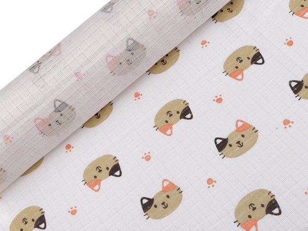 Bavlněná plenkovina / mušelín kočka