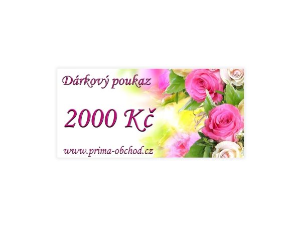 Dárkový poukaz 2000 Kč