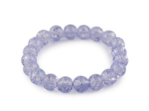 Náramek pružný ze skleněných korálků