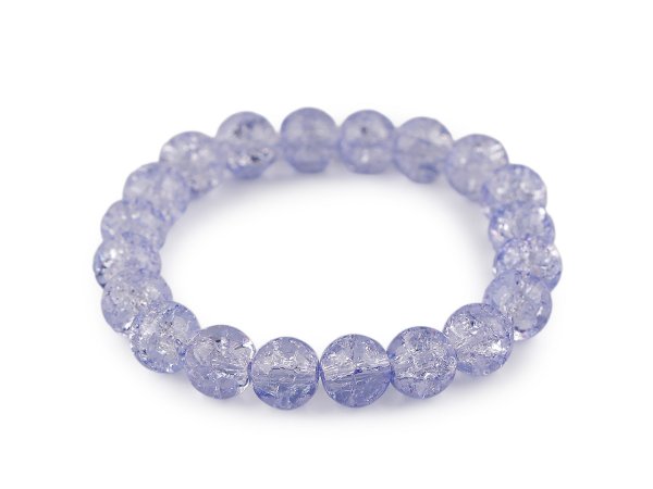 Náramek pružný ze skleněných korálků