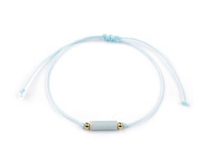 Náramek shamballa se skleněným korálkem