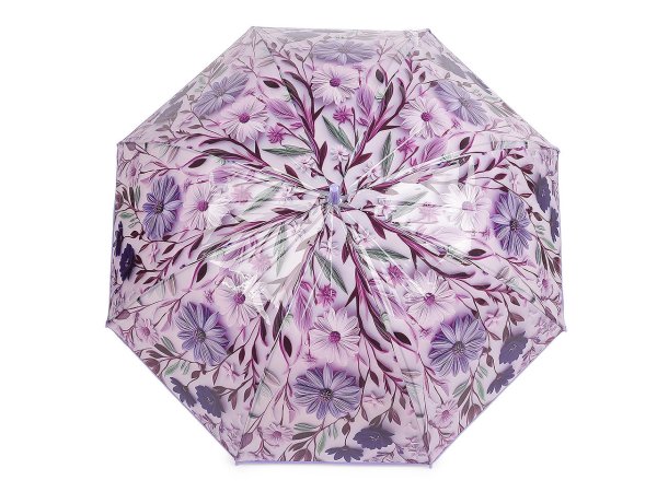 Dámský vystřelovací deštník květy