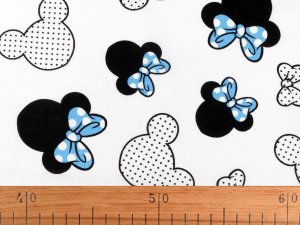 Bavlněná látka / plátno Mickey / Minnie Mouse