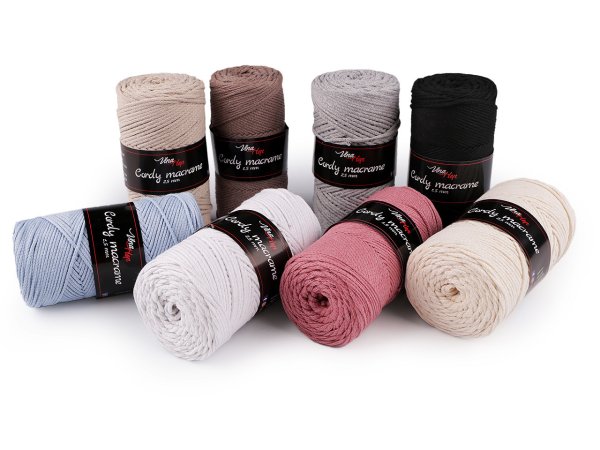 Pletací příze Cordy Macrame 250 g