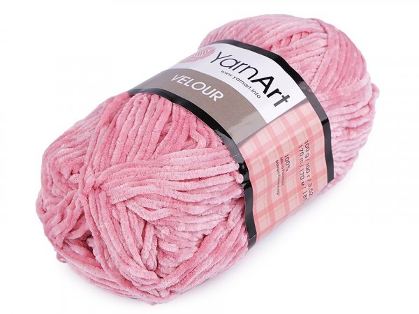 Pletací žinylková příze Velour 100 g