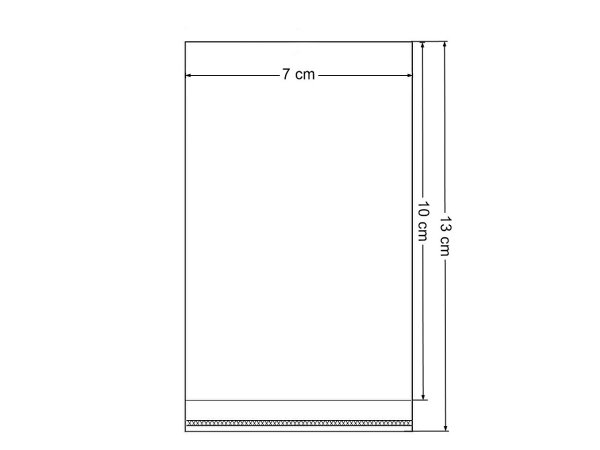 PP sáček s lepicí klopou 7x10 cm