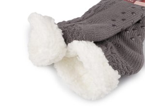 Ponožky zimní s protiskluzem, krátké