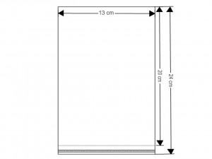 PP sáček s lepicí klopou 13x20 cm