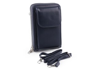 Peněženka s kapsou na mobil přes rameno crossbody 11x18 cm