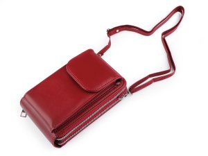 Peněženka s kapsou na mobil přes rameno crossbody 11x18 cm