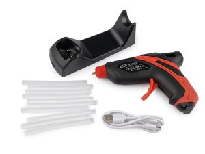 Bezdrátová tavná pistole na lepidlo Ø7 mm s USB dobíjecím stojanem