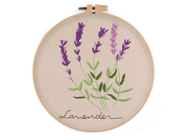 Sada na vyšívání s předtištěným motivem, rostliny, traviny