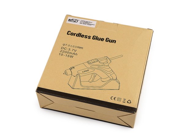Bezdrátová tavná pistole na lepidlo Ø7 mm s USB dobíjecím stojanem