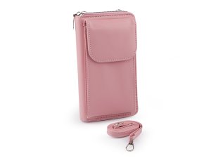 Peněženka s kapsou na mobil přes rameno crossbody 11x19 cm