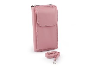 Peněženka s kapsou na mobil přes rameno crossbody 11x19cm