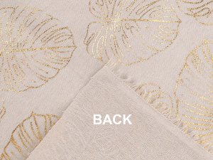 Bavlněná metráž / imitace lnu, monstera