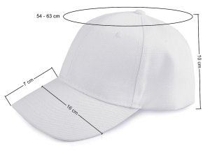 Kšiltovka unisex vhodná k dozdobení