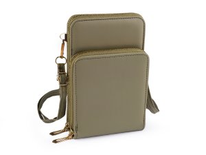 Peněženka s kapsou na mobil přes rameno crossbody 11,5x18 cm