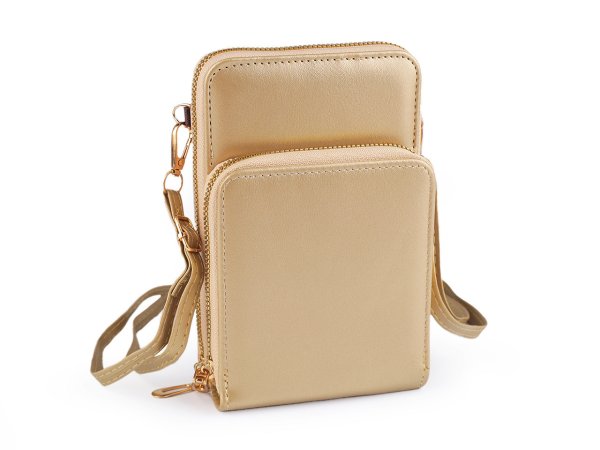 Peněženka s kapsou na mobil přes rameno crossbody 11,5x18 cm