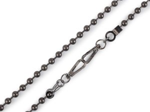Řetízek kuličkový na kabelky s karabinou délka 120 cm