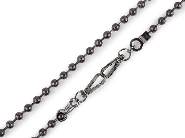 Řetízek kuličkový na kabelky s karabinou délka 120 cm