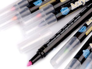 Kreativní akrylový fix / popisovač sada 12 ks, 2 mm