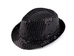 Klobouk s flitry na karneval a párty