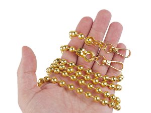 Řetízek kuličkový na kabelky s karabinou délka 120 cm