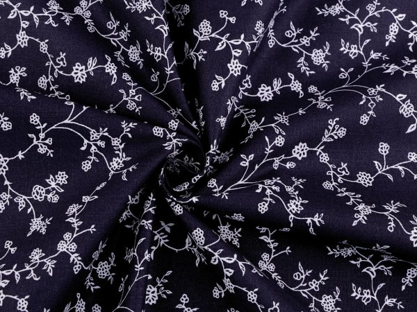 Bavlněná látka květy