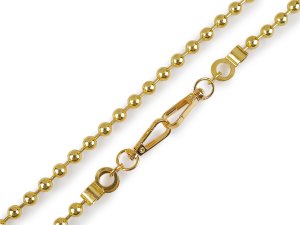 Řetízek kuličkový na kabelky s karabinou délka 120 cm