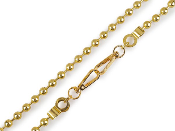 Řetízek kuličkový na kabelky s karabinou délka 120 cm