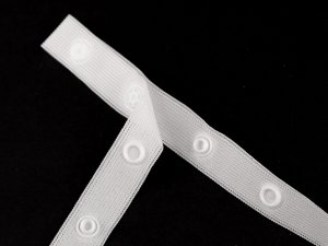 Zapínání na body / poutko na jedné stuze, šíře 15 mm