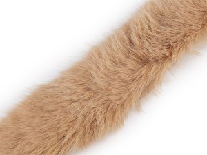 Našívací oděvní / dekorační kožešina plochá šíře 9 cm