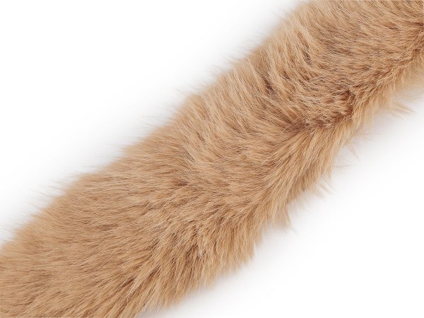 Našívací oděvní / dekorační kožešina plochá šíře 9 cm