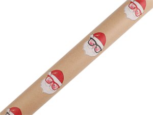 Balicí papír vánoční přírodní 0,7x2 m