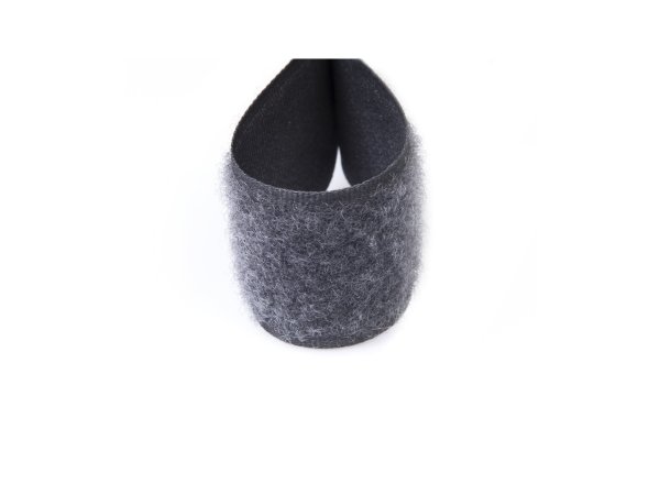 Suchý zip plyš šíře 50 mm šedý