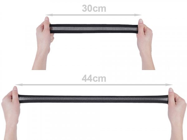Síťovaná pruženka se silikonem šíře 32 mm