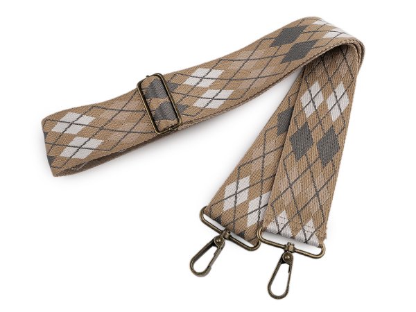 Popruh na tašku s karabinami šíře 5 cm