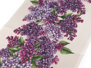 Bavlněné vaflové piké šeřík