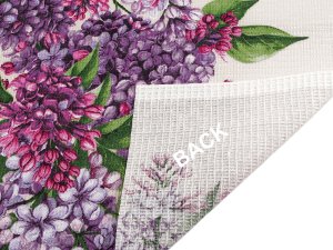 Bavlněné vaflové piké šeřík