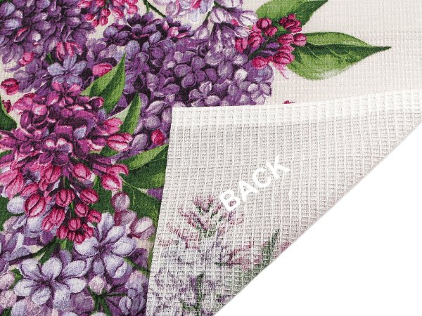 Bavlněné vaflové piké šeřík